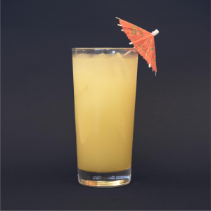 Photograph of the cocktail 'Sparkling Nigori Piña Colada'