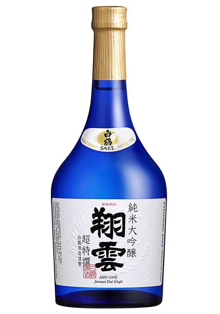 A bottle of Hakutsuru Sho-Une Daiginjo