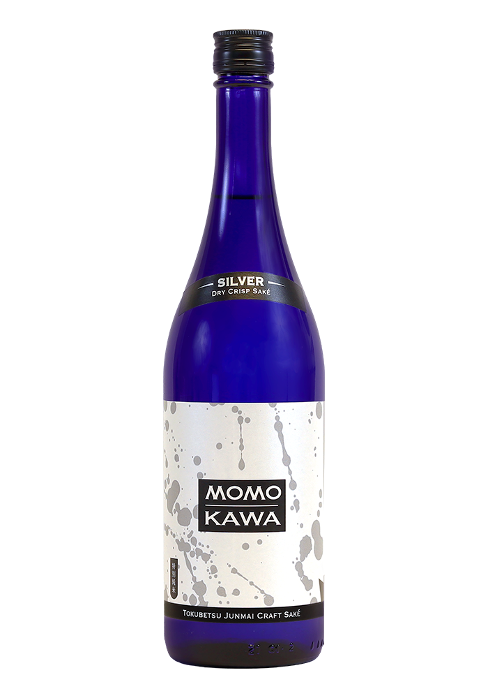 A bottle of Momokawa Silver